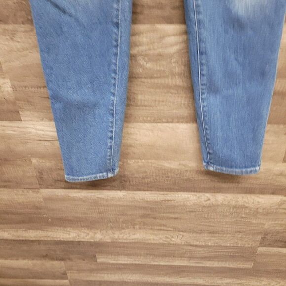 Madewell 10" Size 30 TALL High-Rise Skinny Crop Jeans Womens Blue Sheffield Wash - Picture 8 of 16